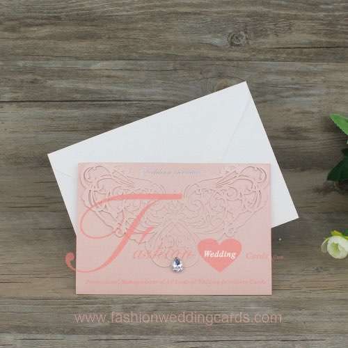 Laser Cut Wedding Invitation Cards Design for Marriage